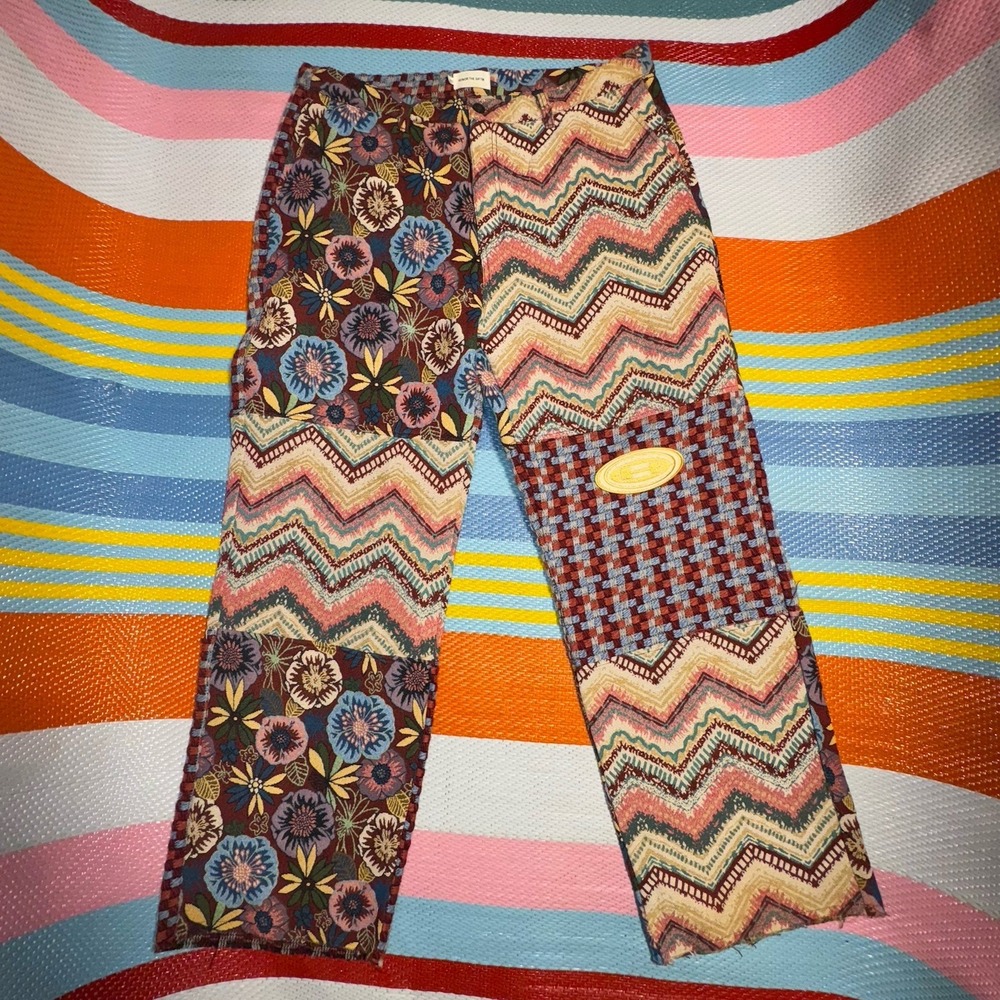 Honor the Gift Tapestry Sounds Patchwork Multi Color Pants Men's Size 40